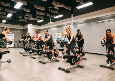 Ride in style with our indoor cycling group fitness class