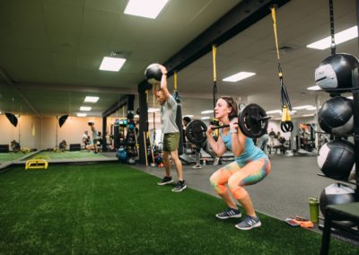 Weight Training on the Functional Training Floor at Onslow Fitness