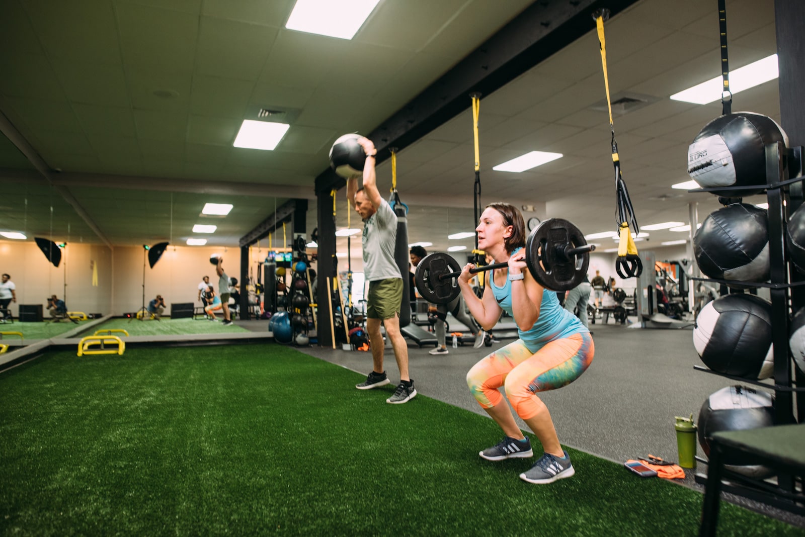 Weight Training on the Functional Training Floor at Onslow Fitness