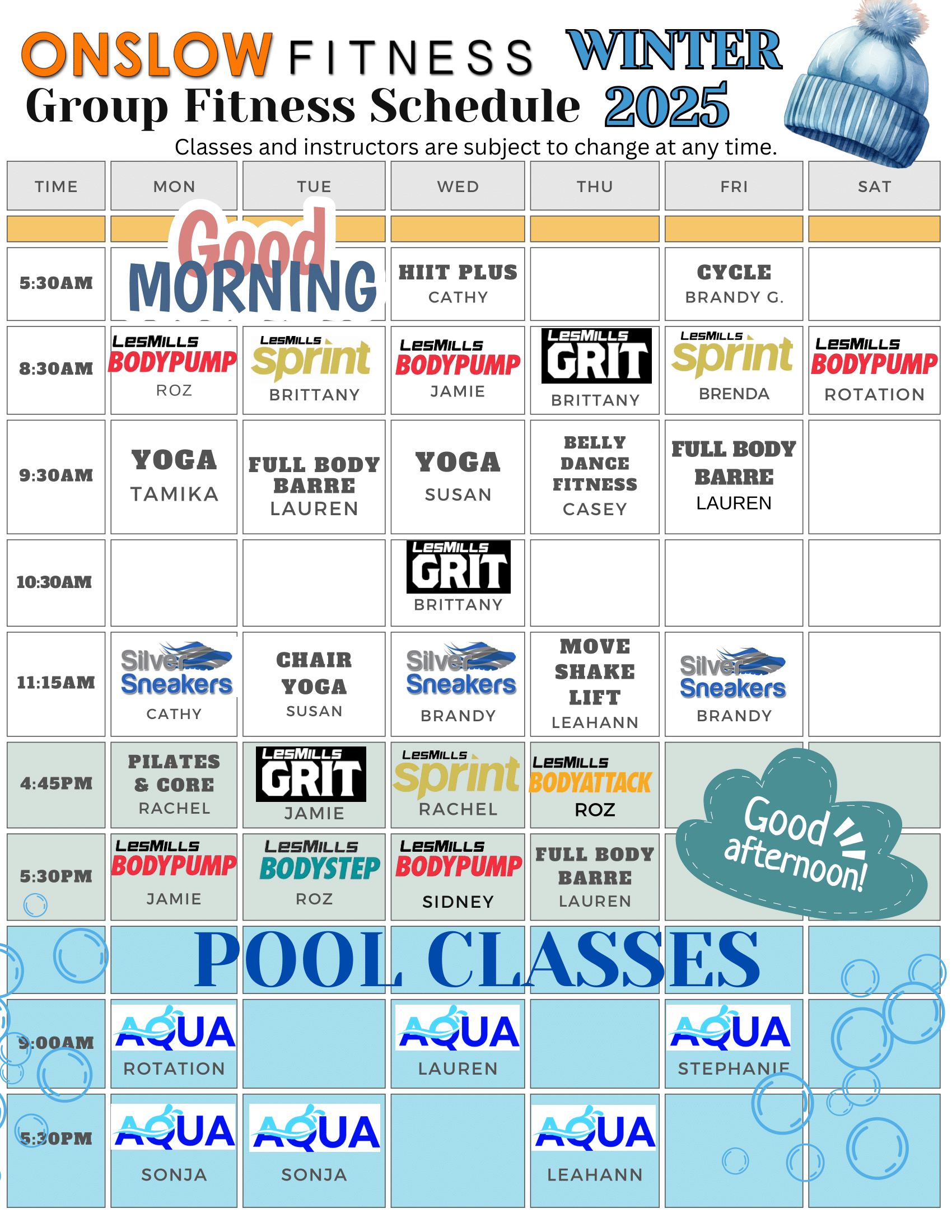 onslow holiday schedule